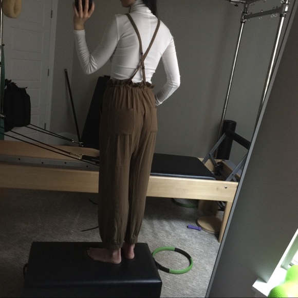 Ulla Johnson Freja suspender pants / overalls teak - Picture 3 of 7